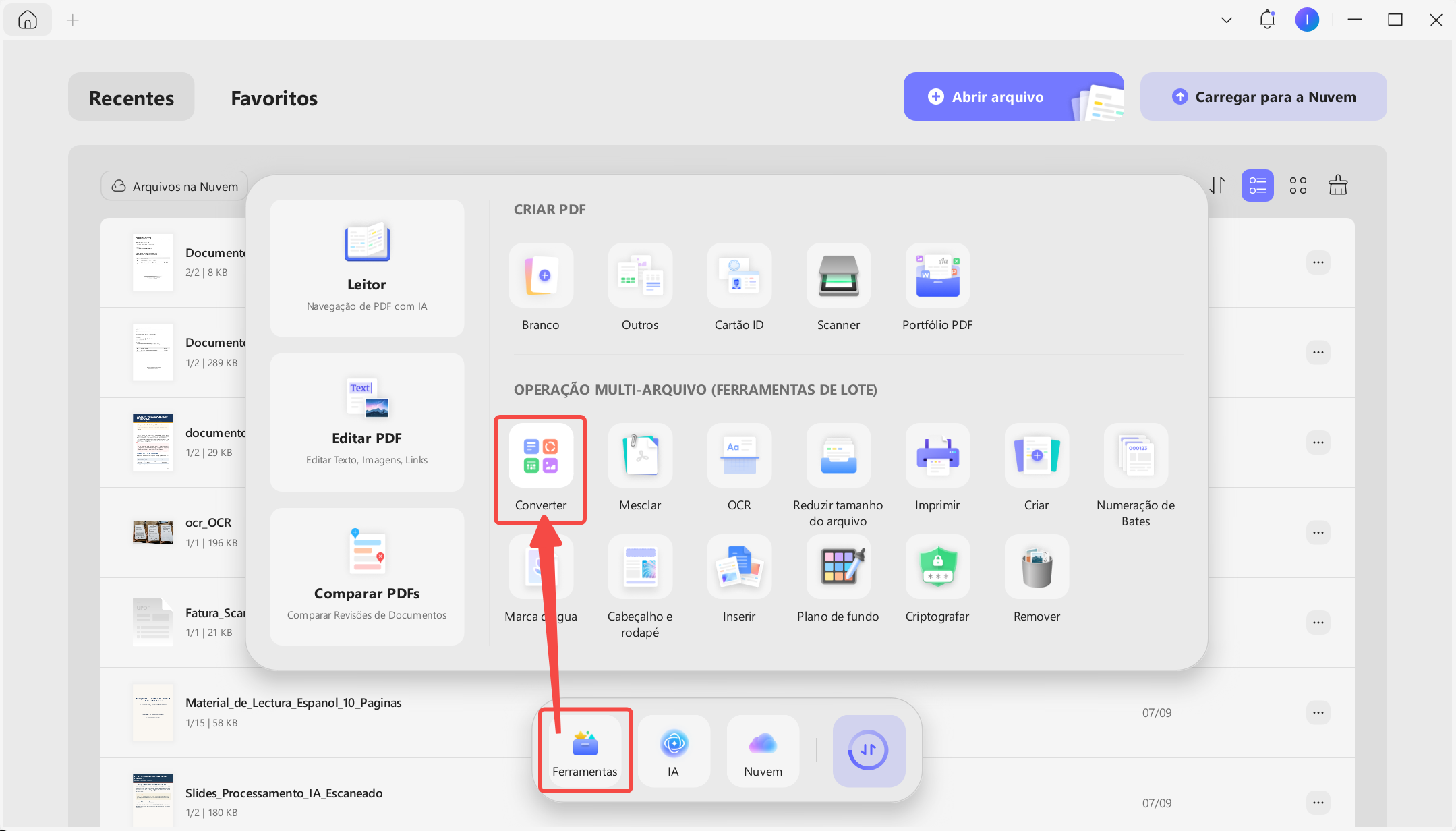 procure a função de processamento em lote e use esta ferramenta