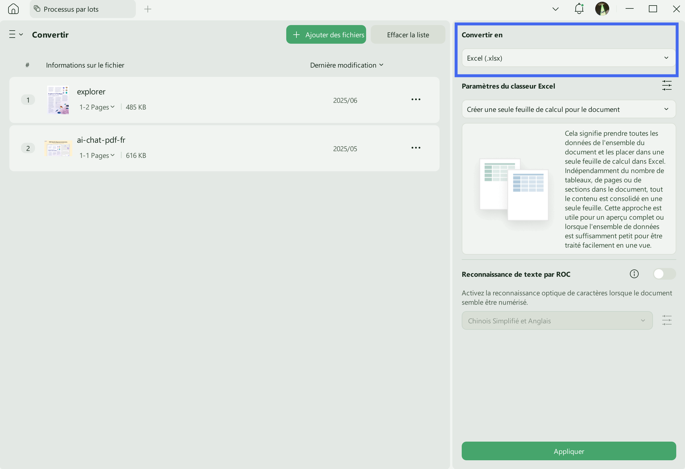 pdf vers excel arabe
