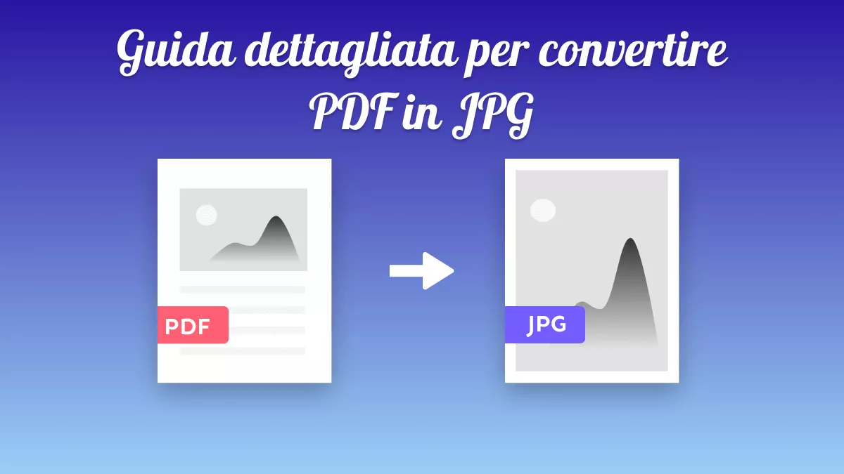 Top 5 convertitori rapidi da PDF a JPG nel 2024