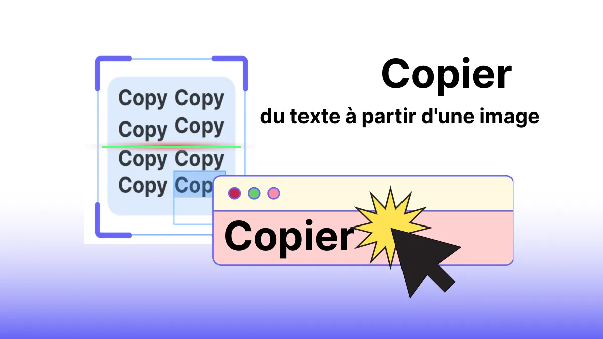 Méthodes rapides pour copier du texte à partir d'une image