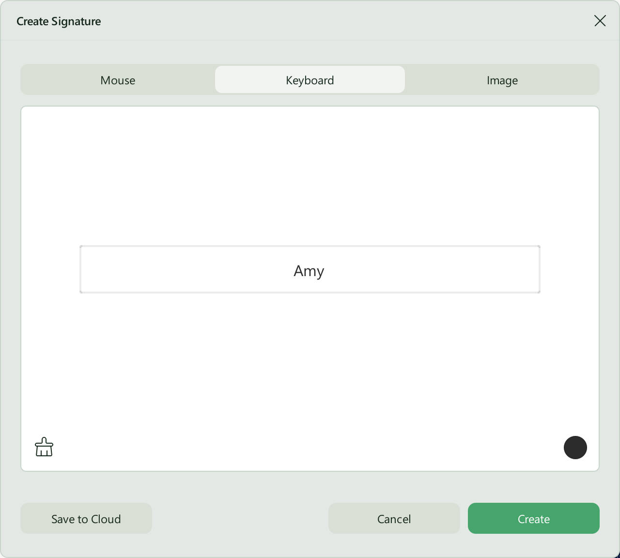 create signature