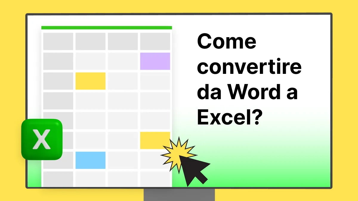 Convertire Word in Excel con 4 metodi