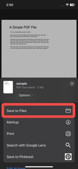 كيفية تنزيل ملف PDF من Safari على iPhone وiPad