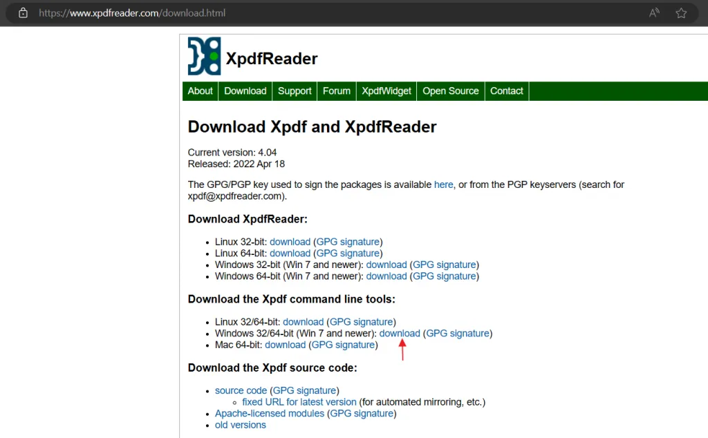 download the xpdfreader