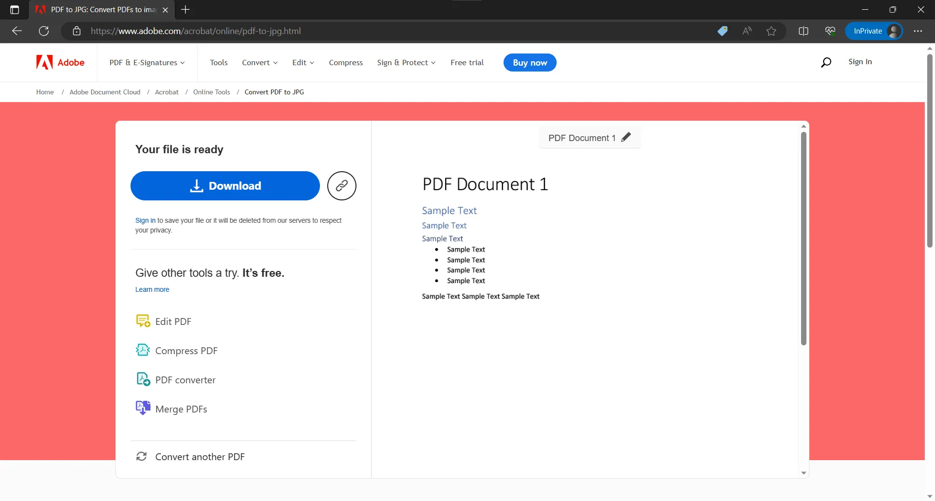 ZIP-Datei in Adobe Acrobat herunterladen