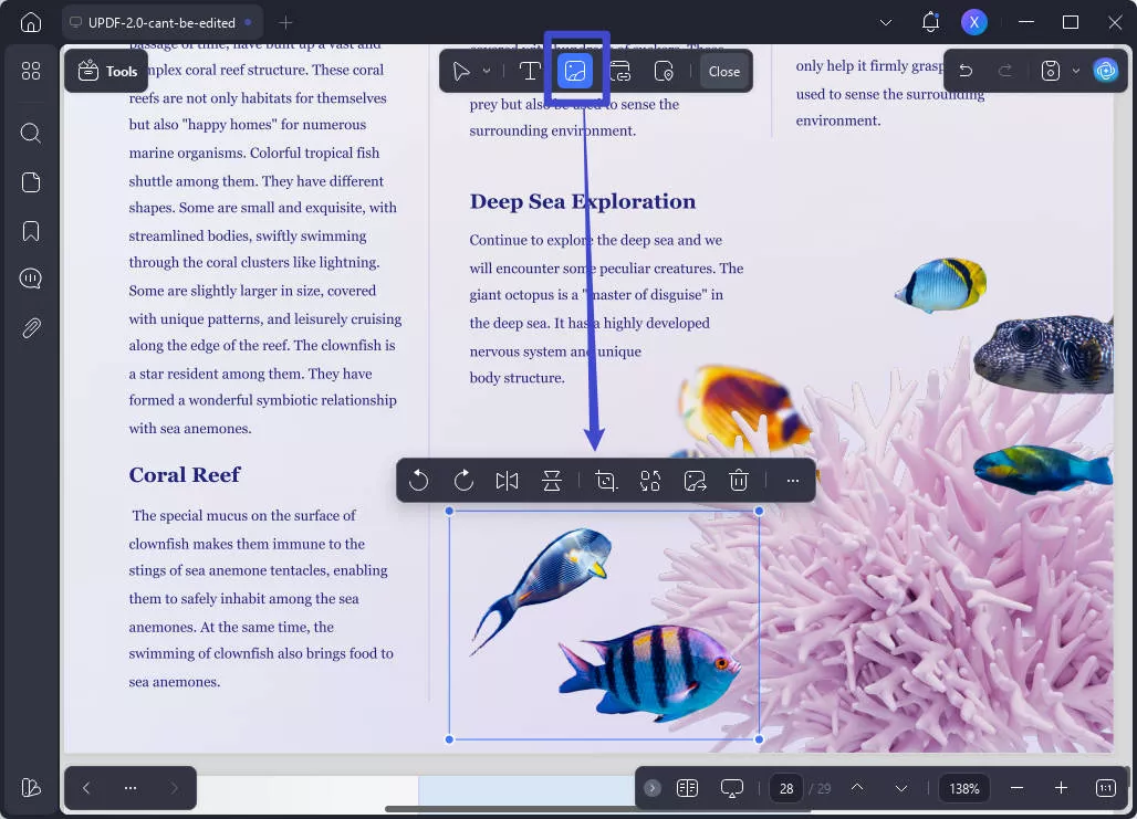 add image to insert the signature to PDF using UPDF