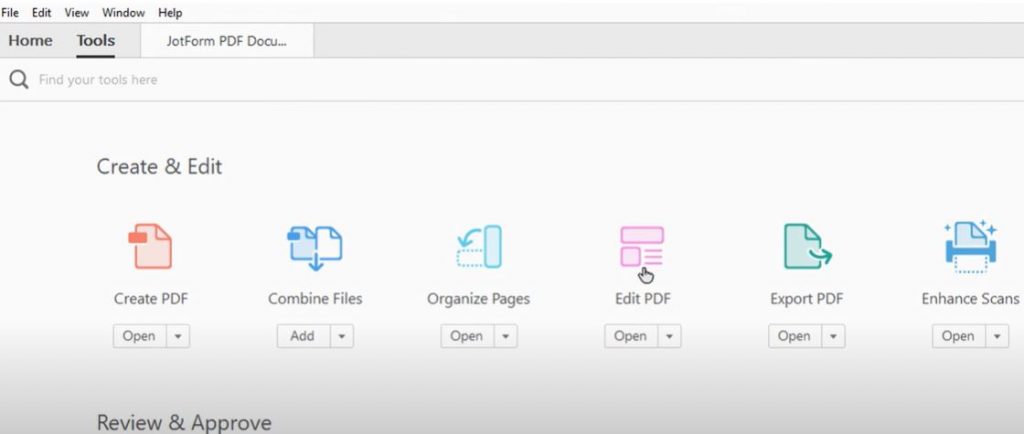 Edit PDF on Windows in Adobe Acrobat 