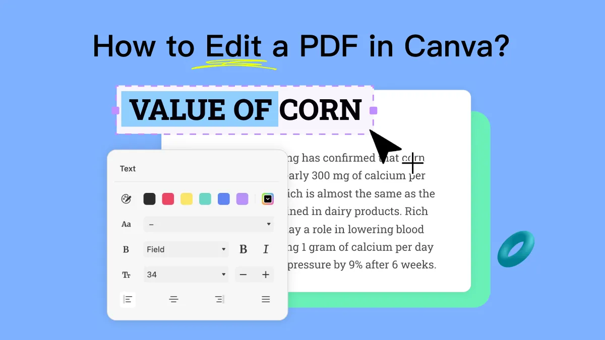 Free Online PDF Editor - Edit PDFs with ease - Canva