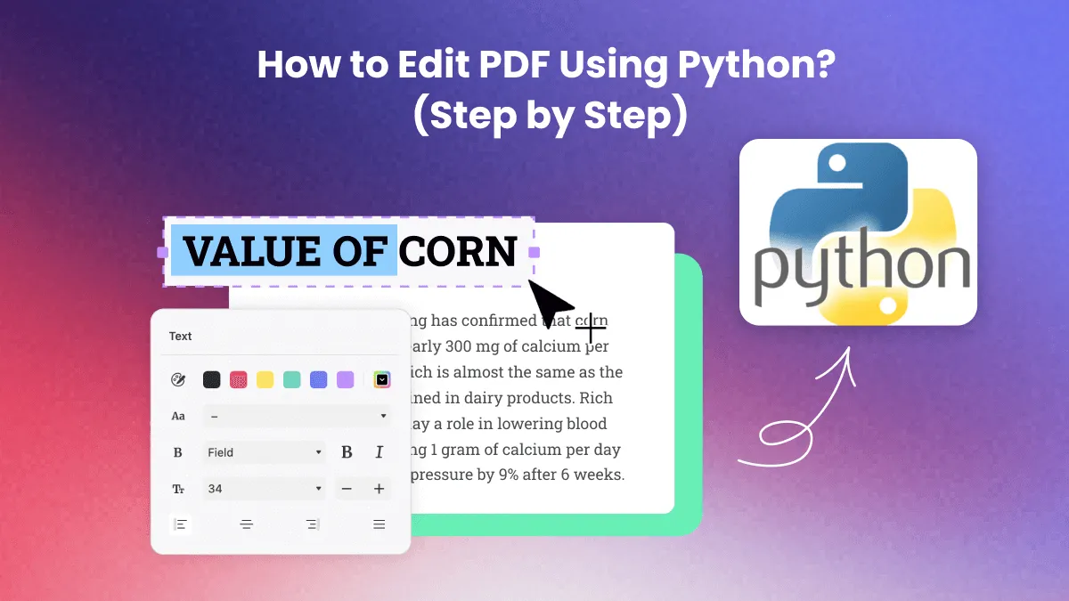 How to Edit PDF Using Python – A Comprehensive Guide