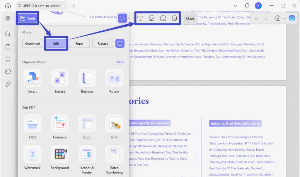 edit pdf updf on windows