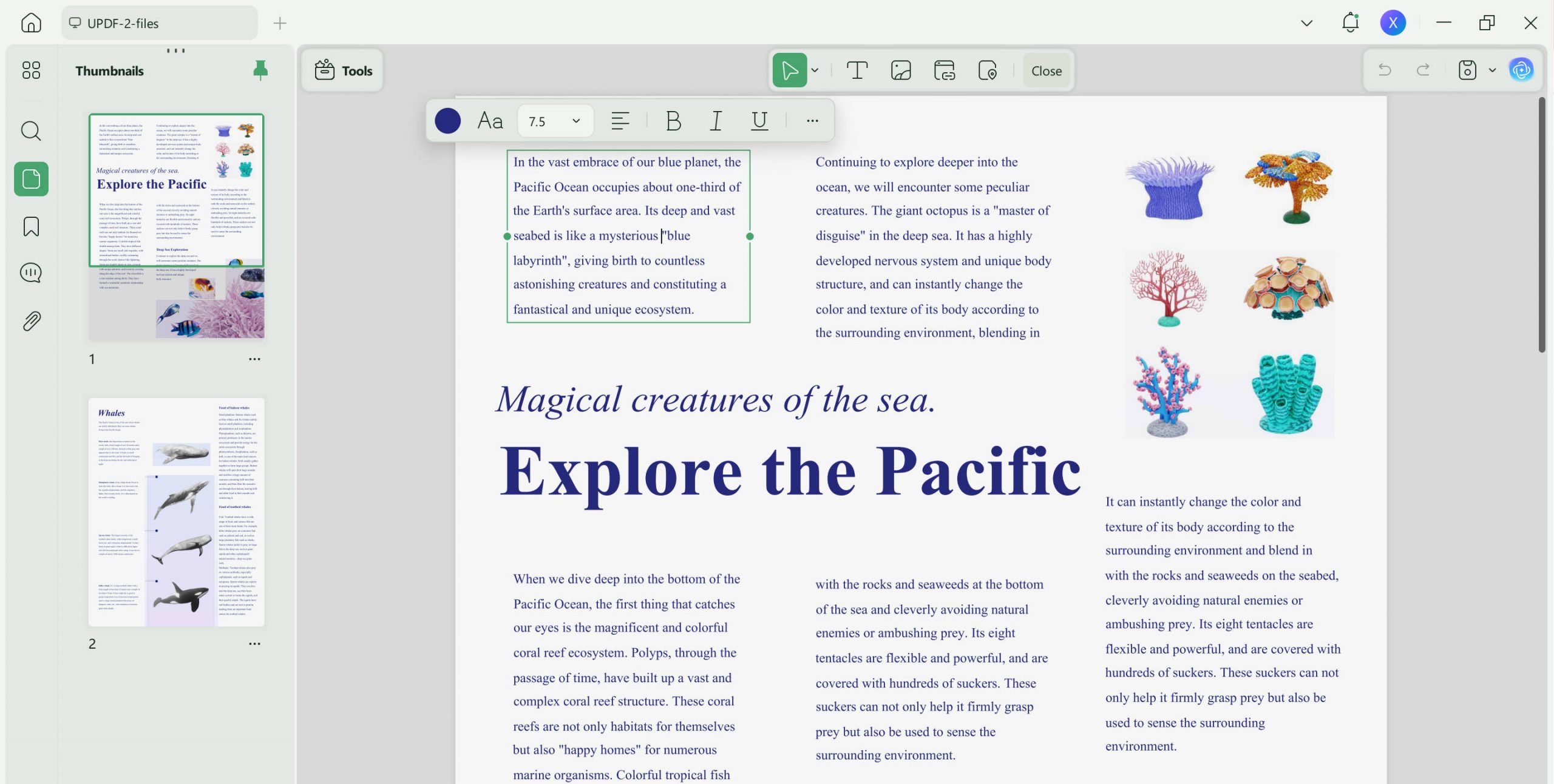 Enter Edit PDF Mode to Copy PDF Content in UPDF