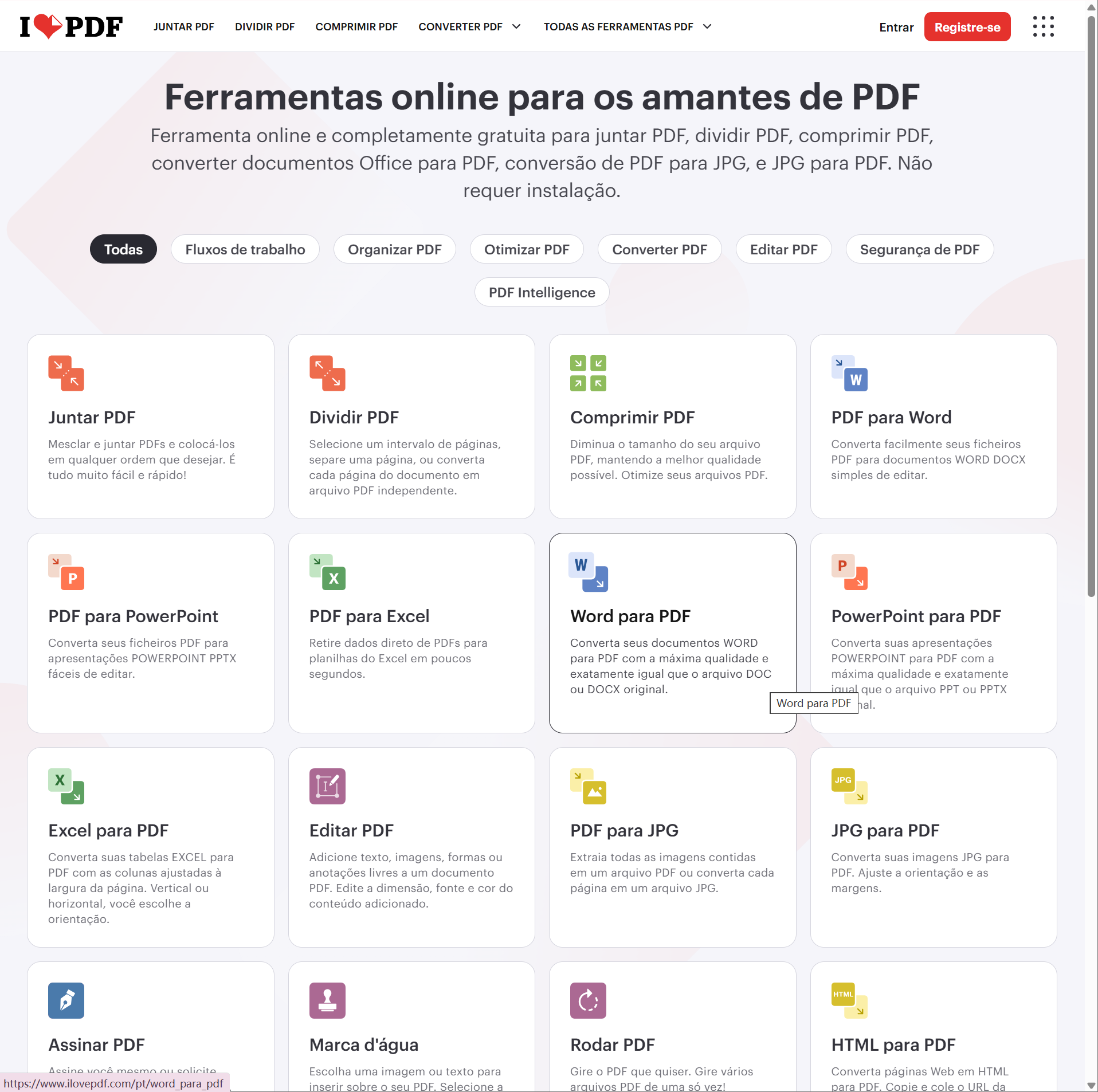 editar pdf em ilovepdf