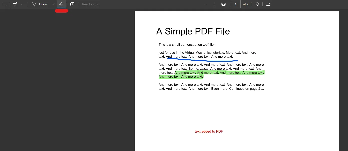 editar pdf microsoft edge borrar errores