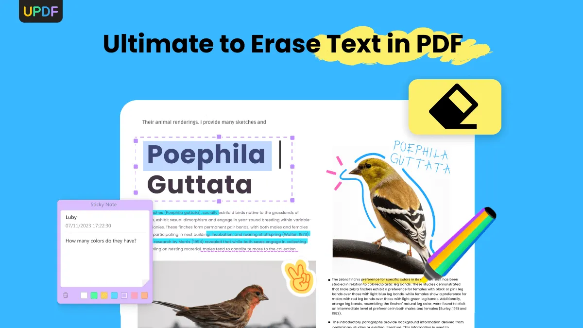 Ultimate to Erase Text in PDF as well as Images, Pages, and Markups