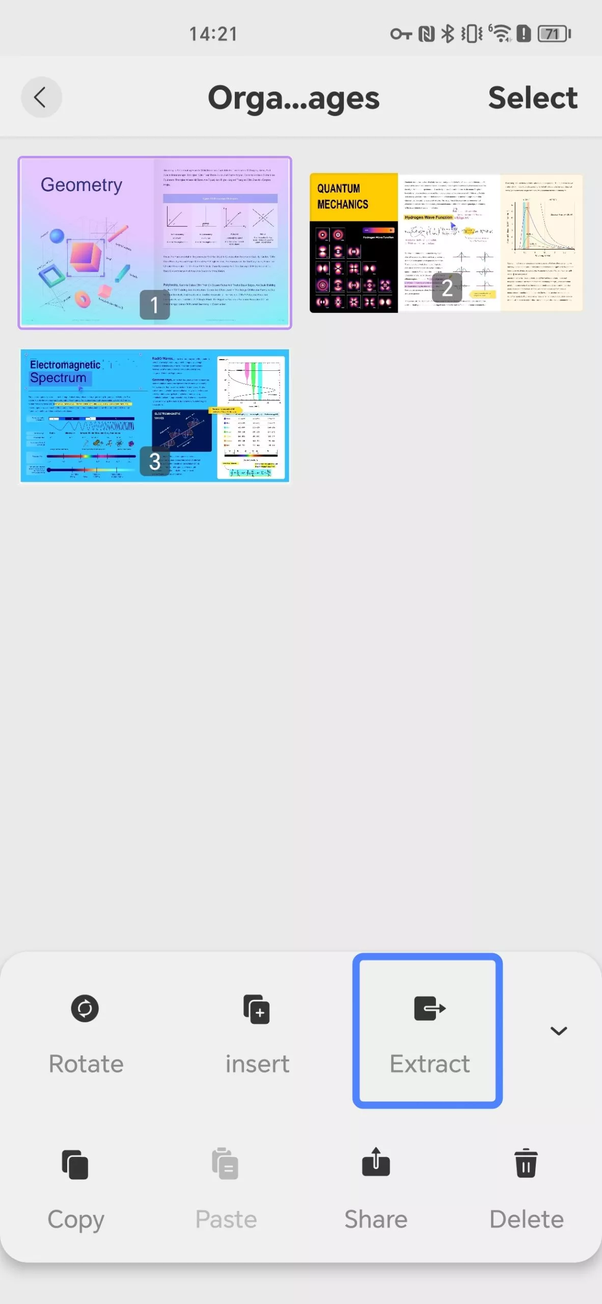 extract pages android