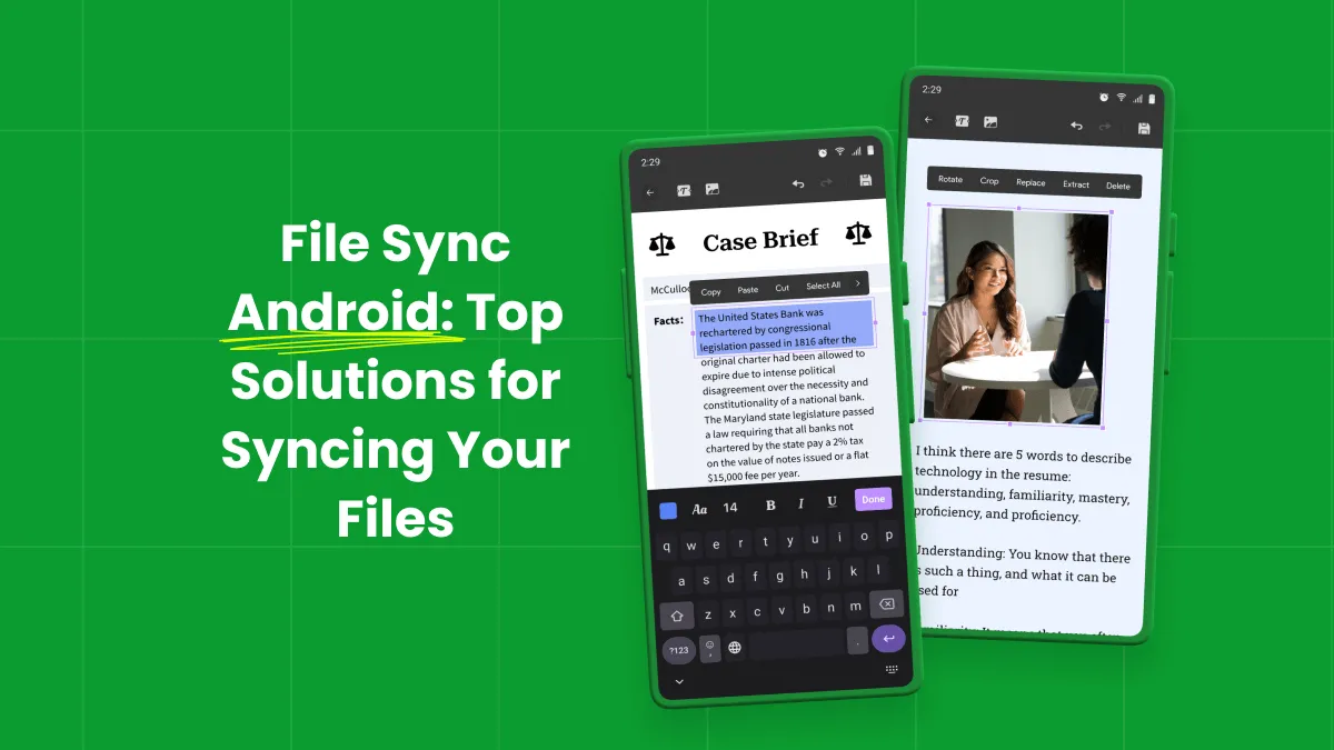 sync file on android