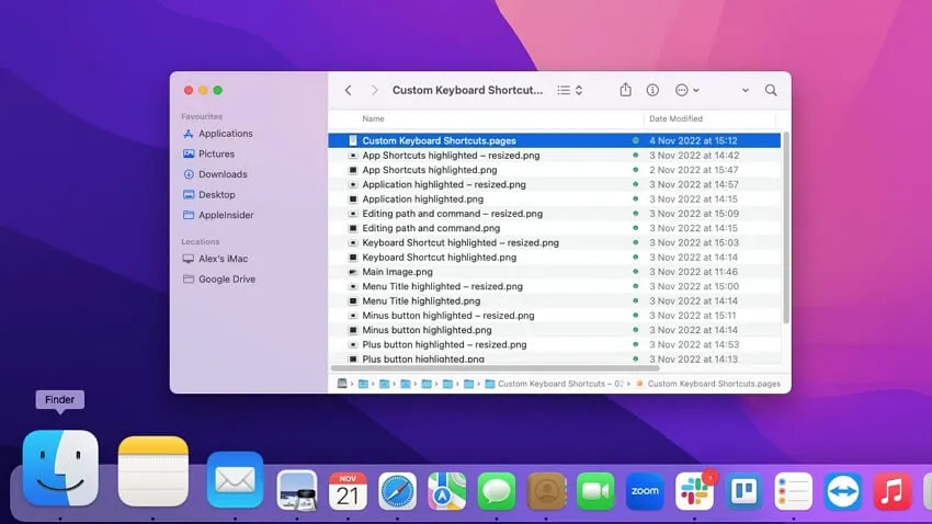 Finder MacBook Dateimanager