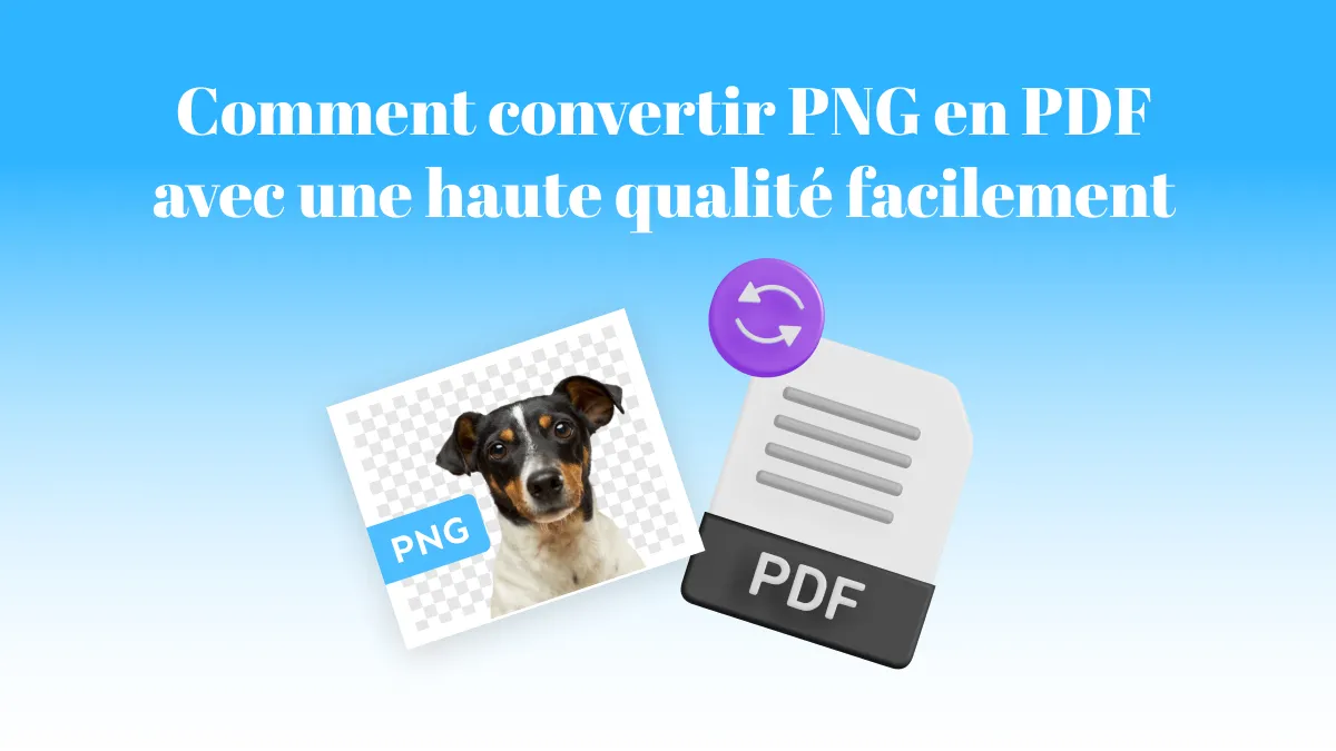 Comment convertir facilement des fichiers PNG en PDF de haute qualité