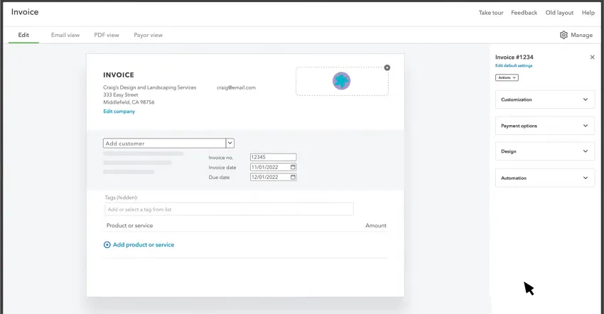 how to create an invoice in quickbooks