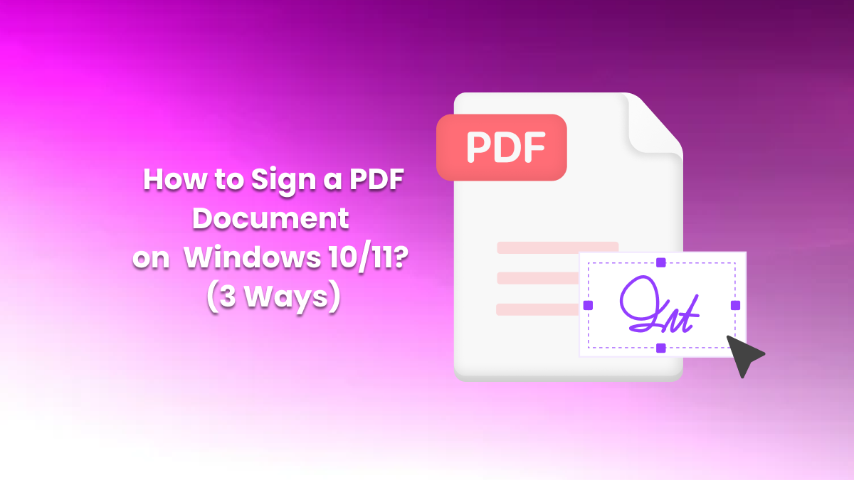 How To Sign A Pdf Document