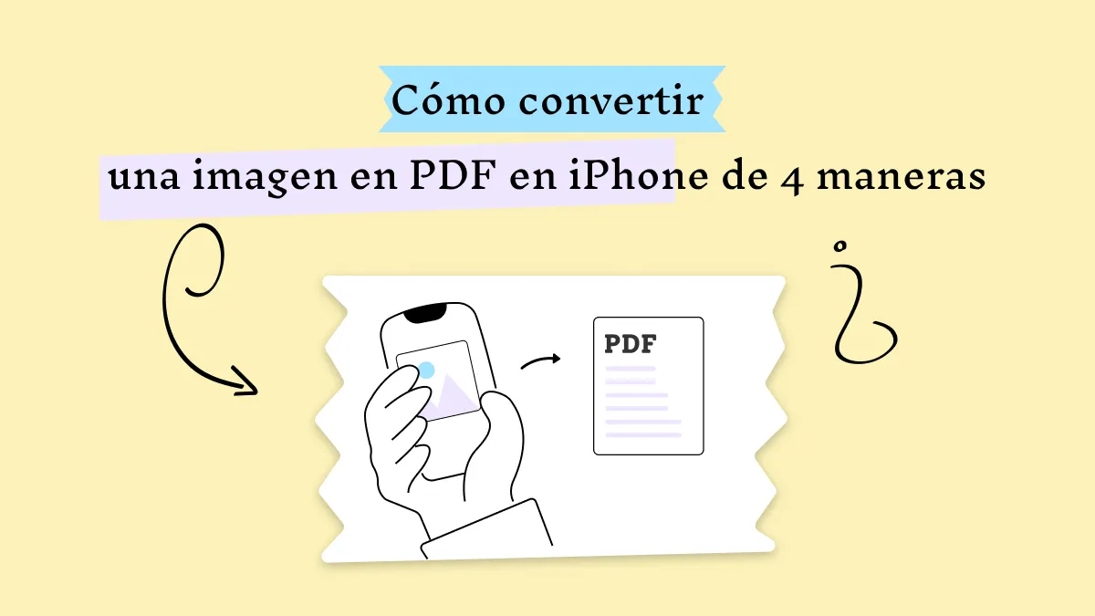 Cómo convertir una imagen en PDF en iPhone de 4 maneras (compatible con iOS 17)