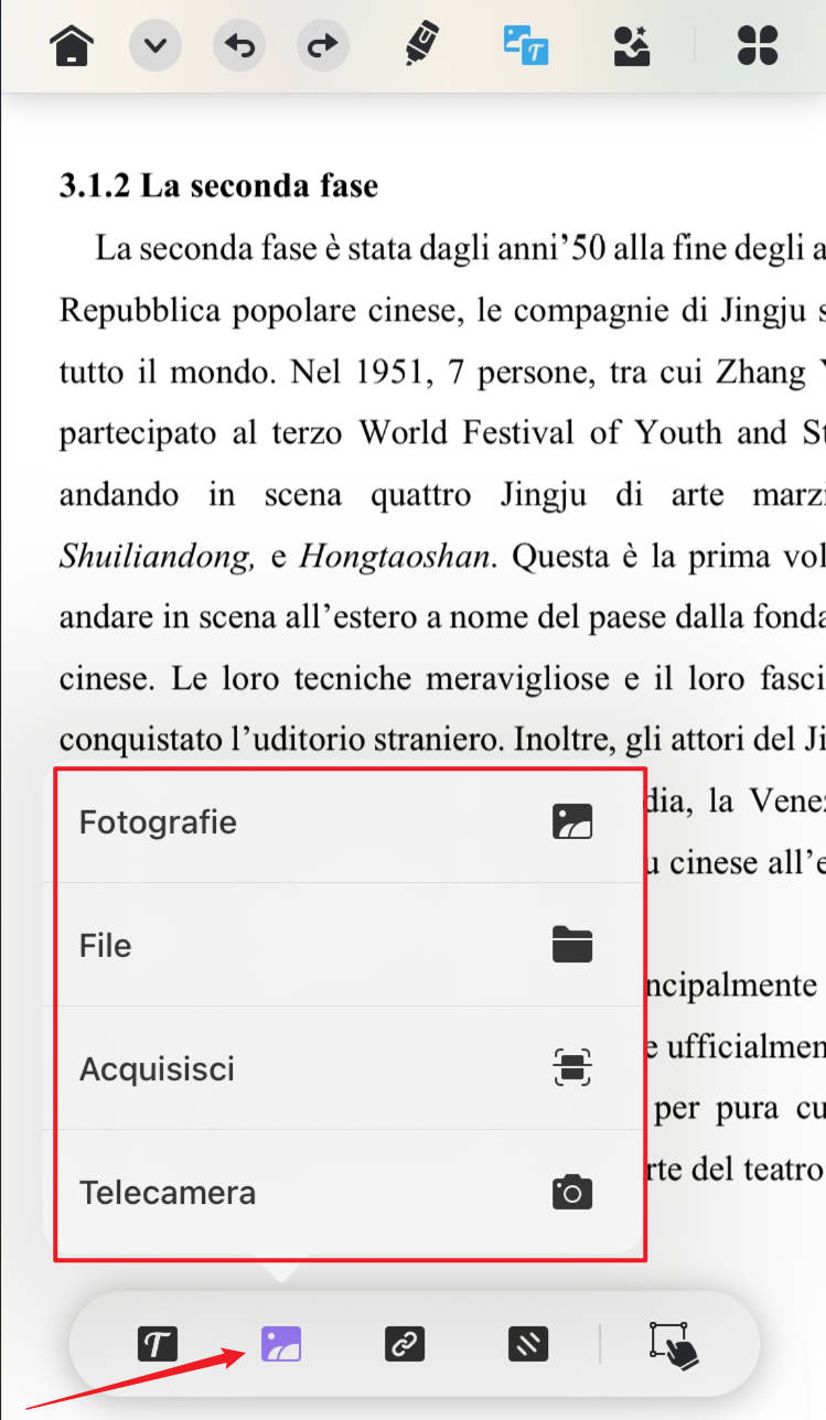 firmare un PDF su iPhone aggiungendo un'immagine