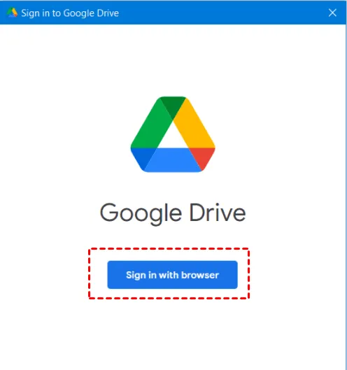 Install setup Google Drive App on your PC
