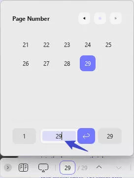 jump to font or last page