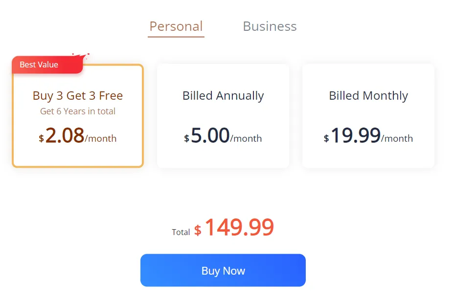 LightPDF AI pricing plans