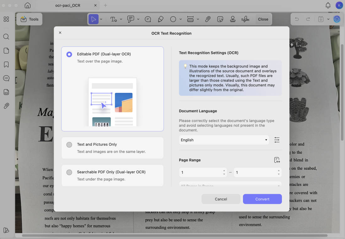 mac png to pdf ocr icon