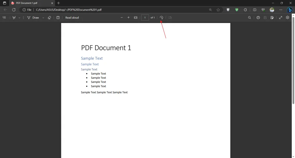 使用 Microsoft Edge 開啟 pdf 文件