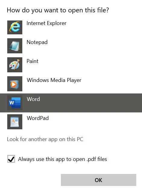 使用 Word 在 Windows 上編輯 PDF