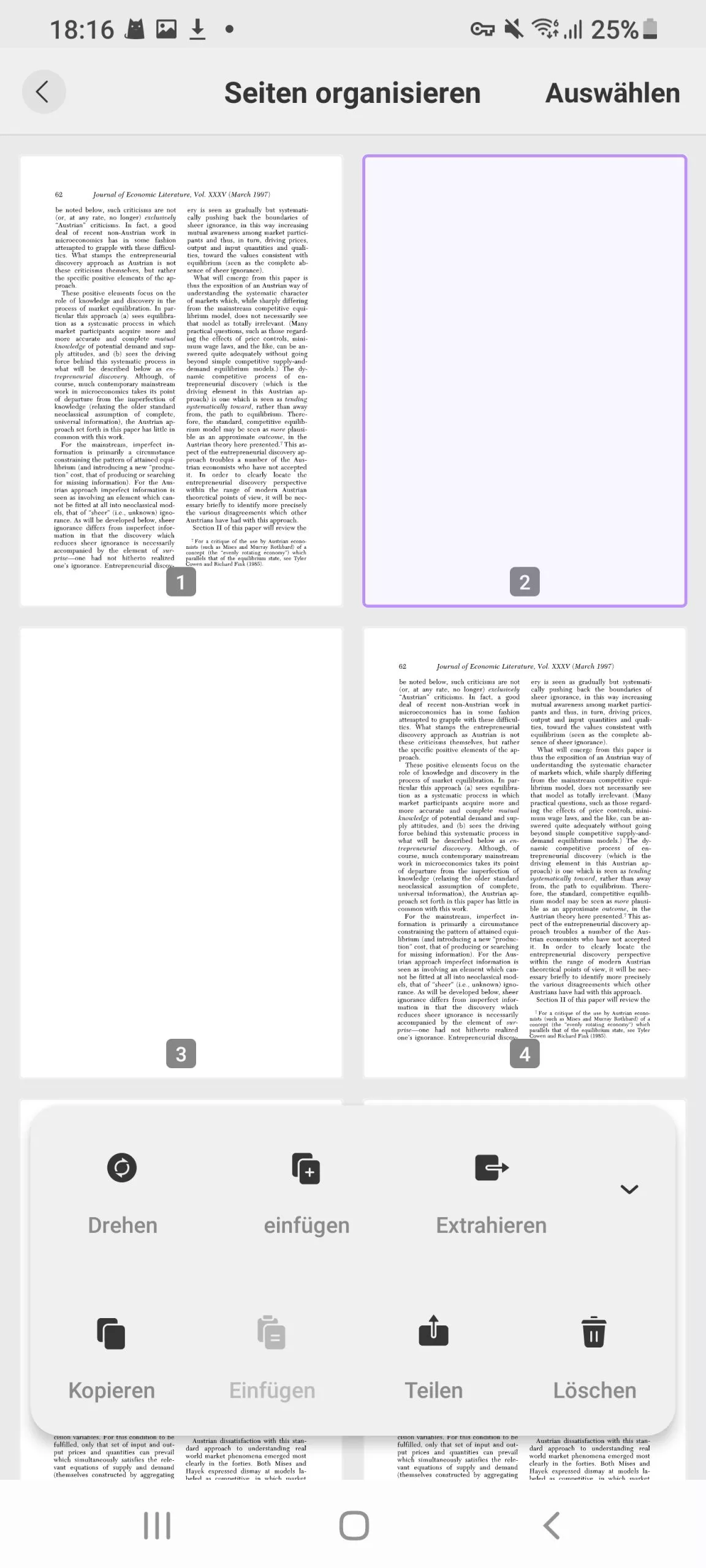 Leere Seite einfügen