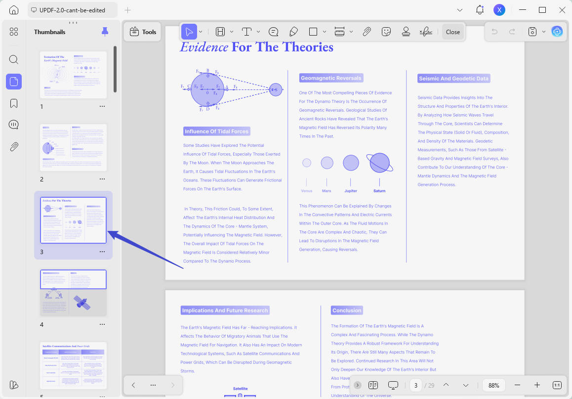 Jump to Page in PDF using the Thumbnail