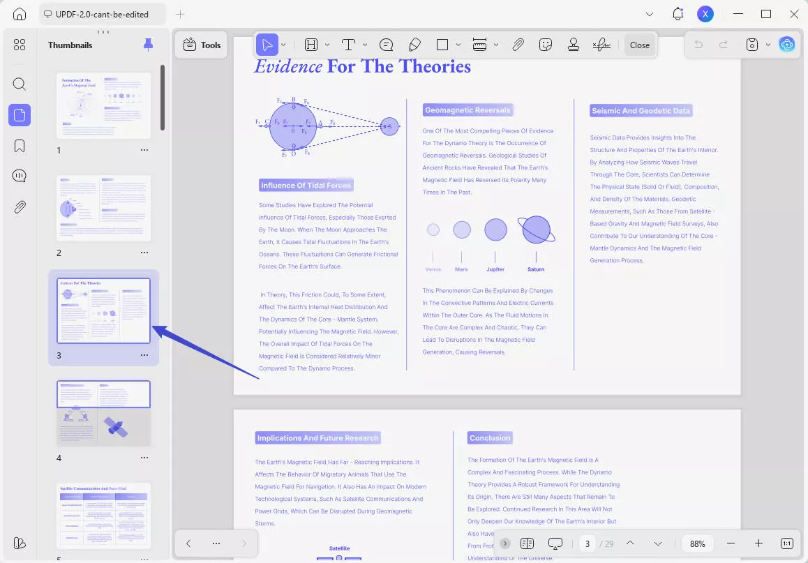 Jump to Page in PDF using the Thumbnail