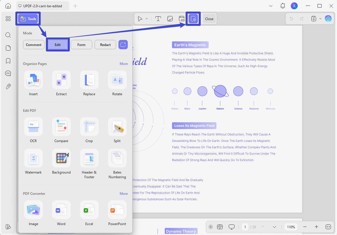 jump to page in pdf via links