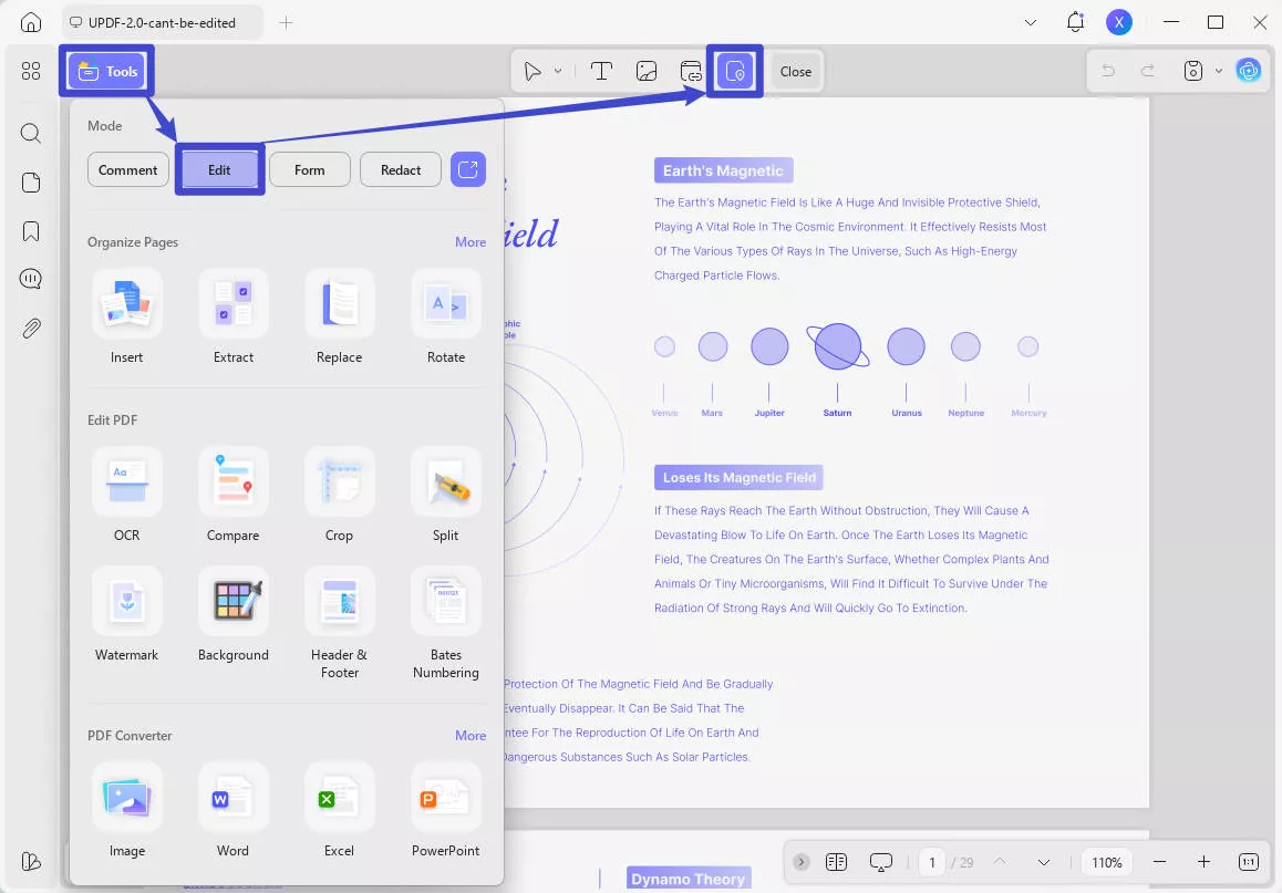 jump to page in pdf via links