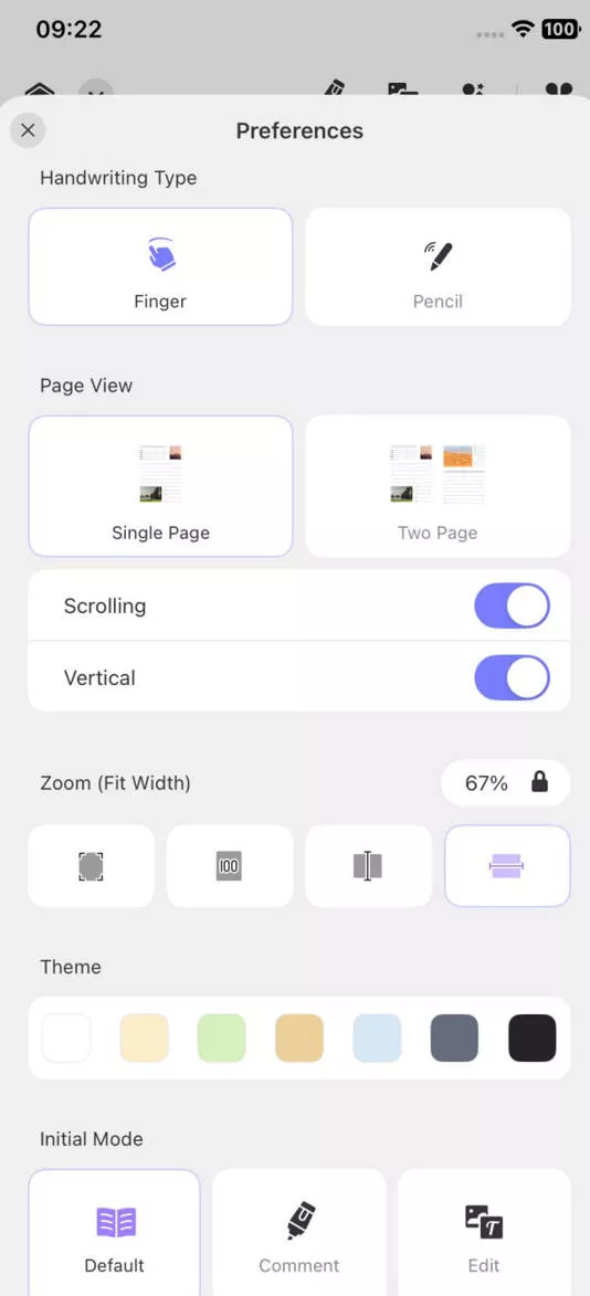how to open pdf on iphone updf for ios page view panel