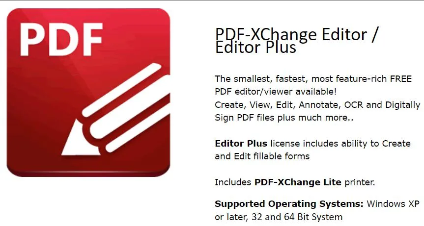 PDF-Xchange Editor pour PC