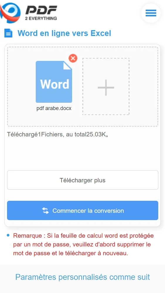 convertir Word en Excel