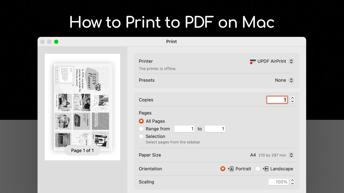 free download print to pdf for mac