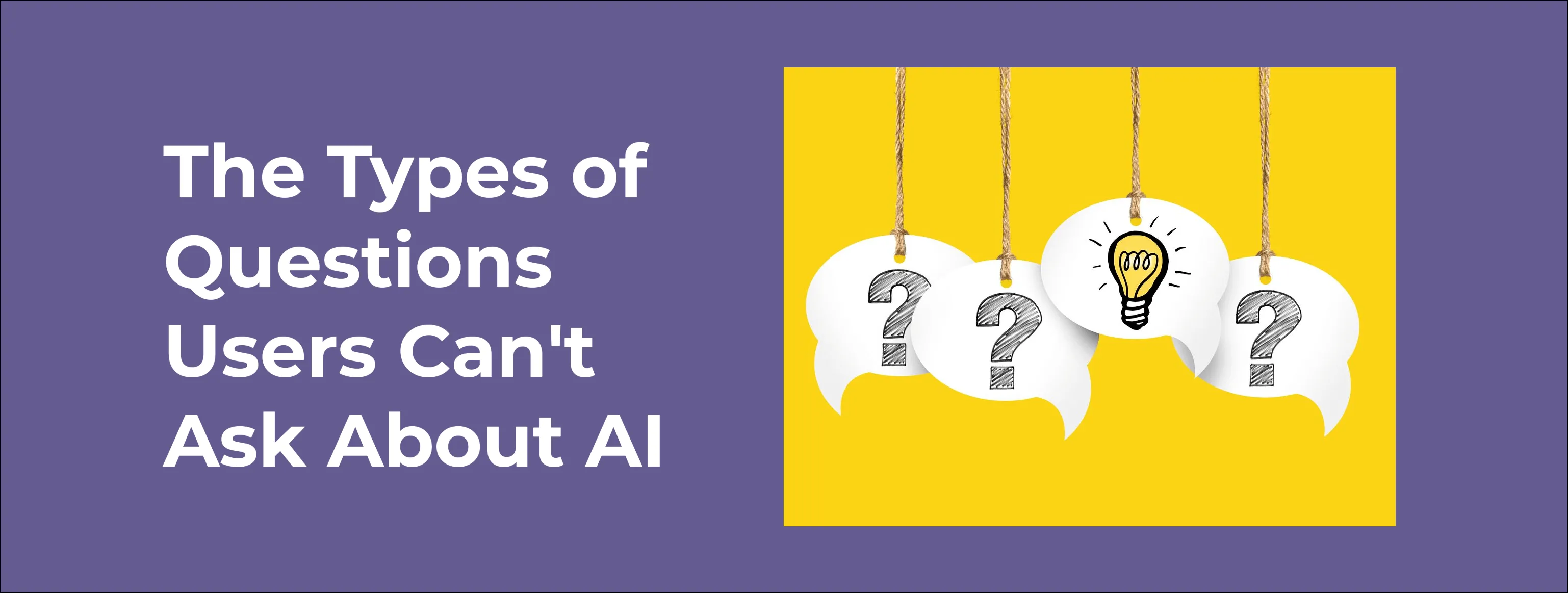 the types of questions that users cannot ask about ai