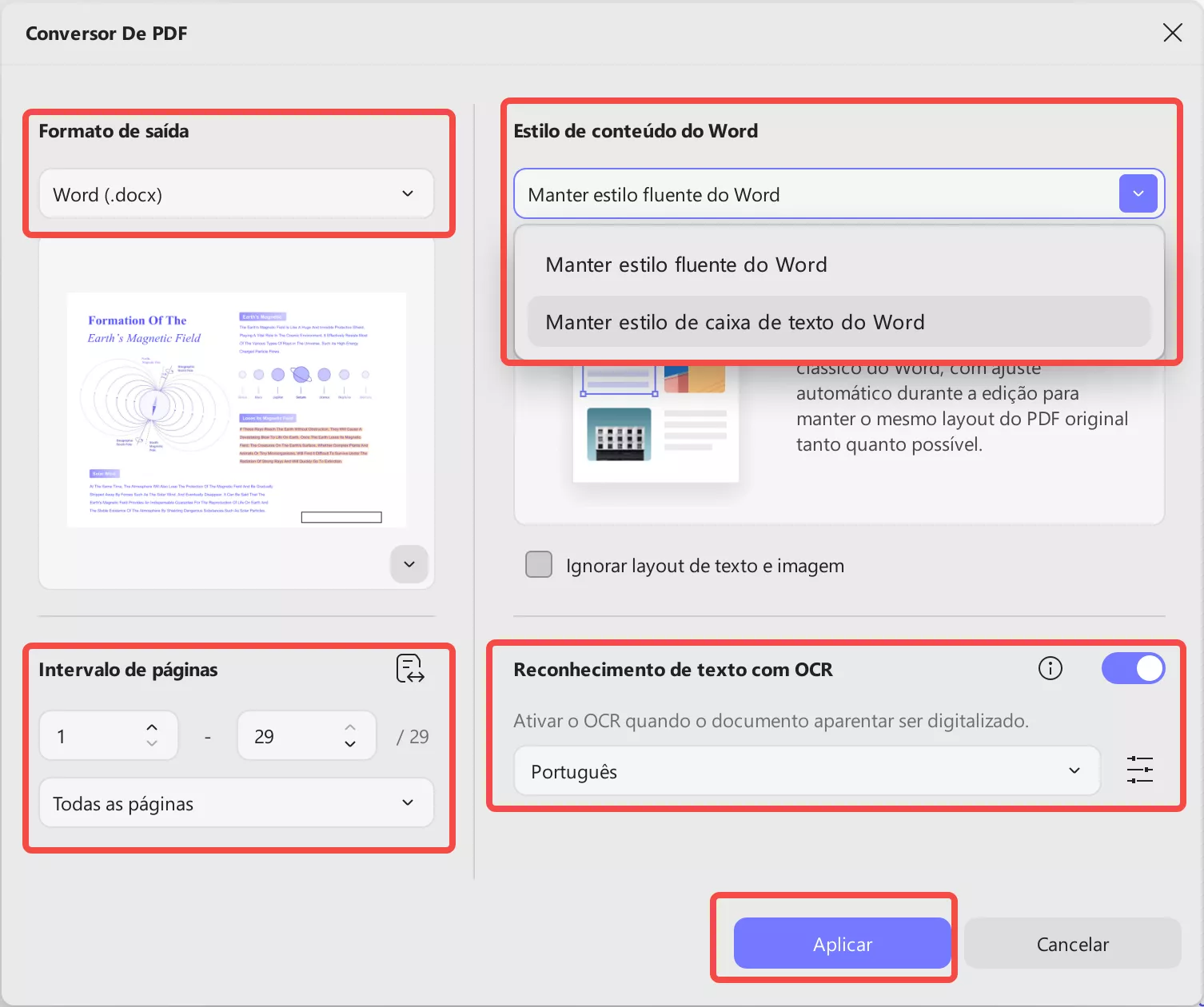 reconhecimento de texto ocr