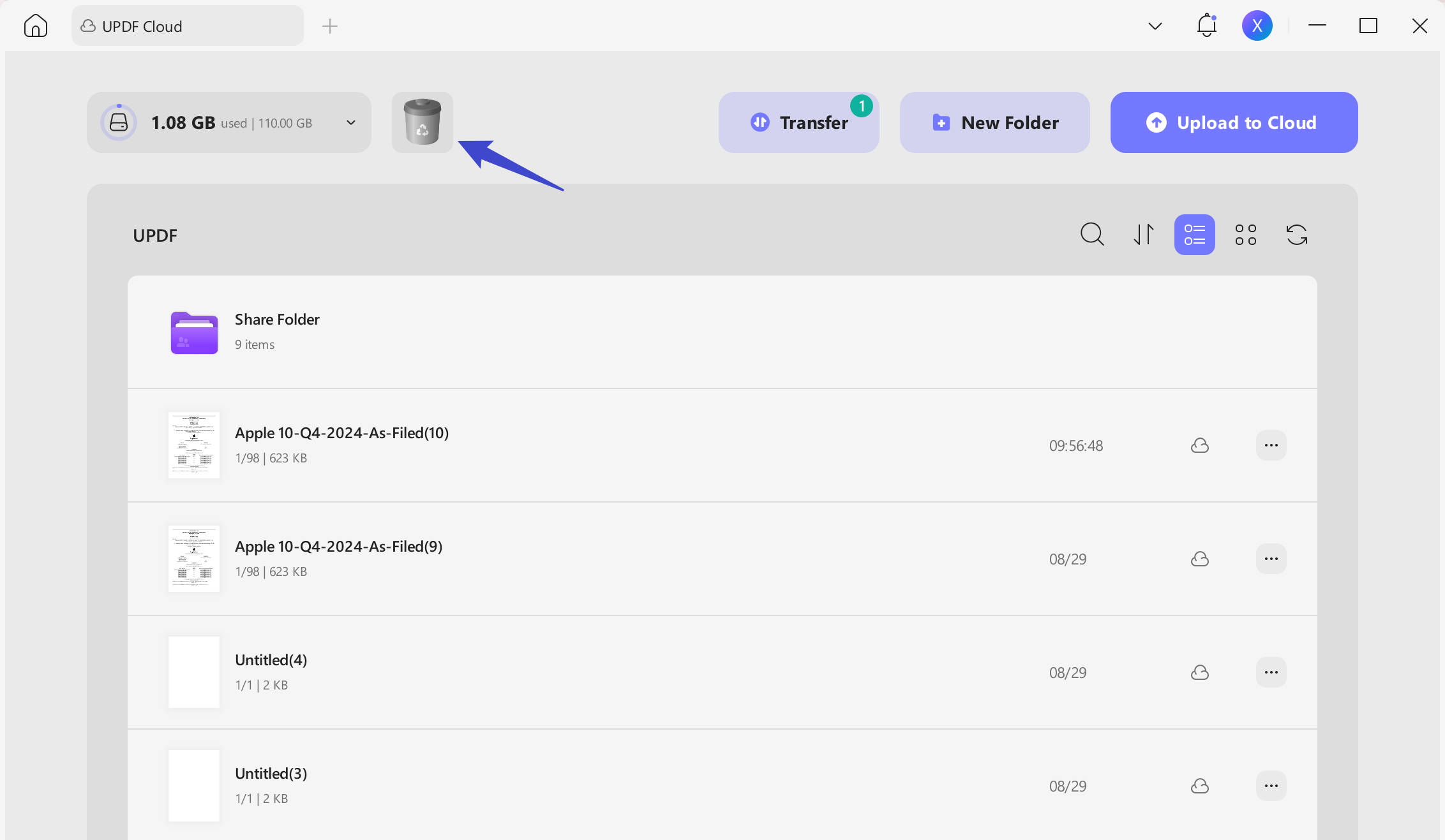 file sync for android updf cloud