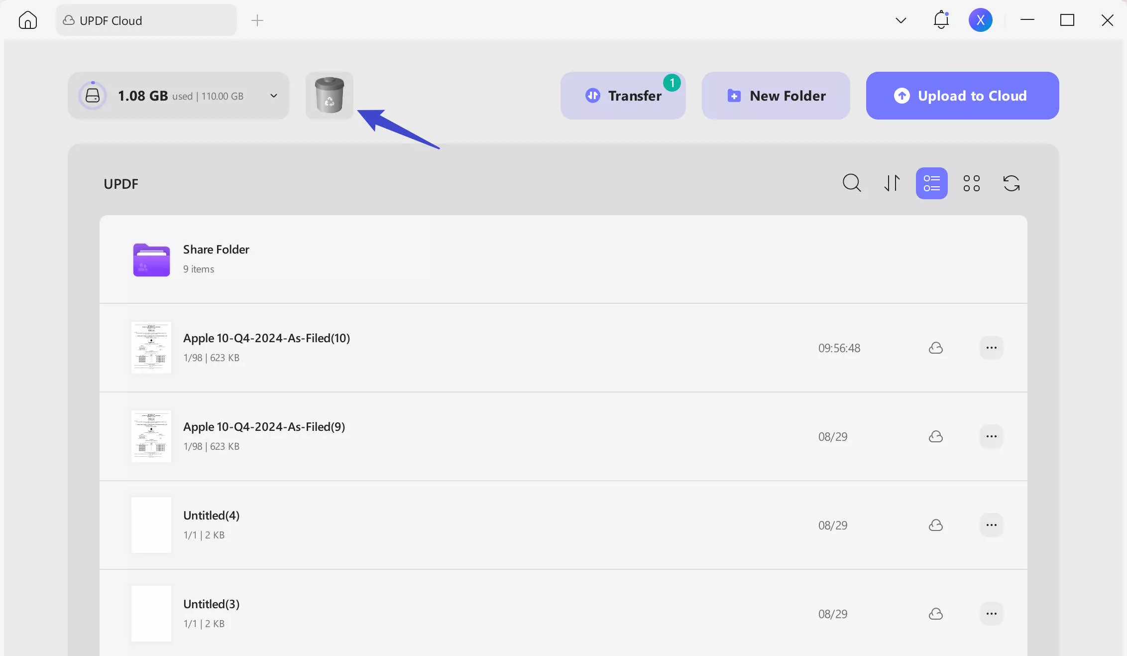 file sync for android updf cloud