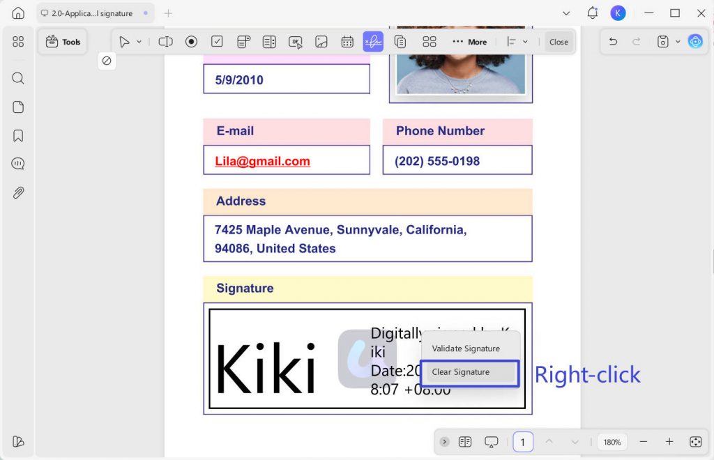 remove digital signature