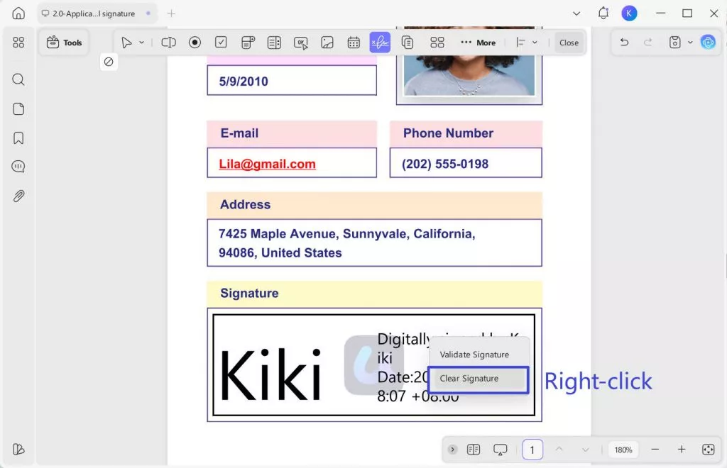 remove digital signature