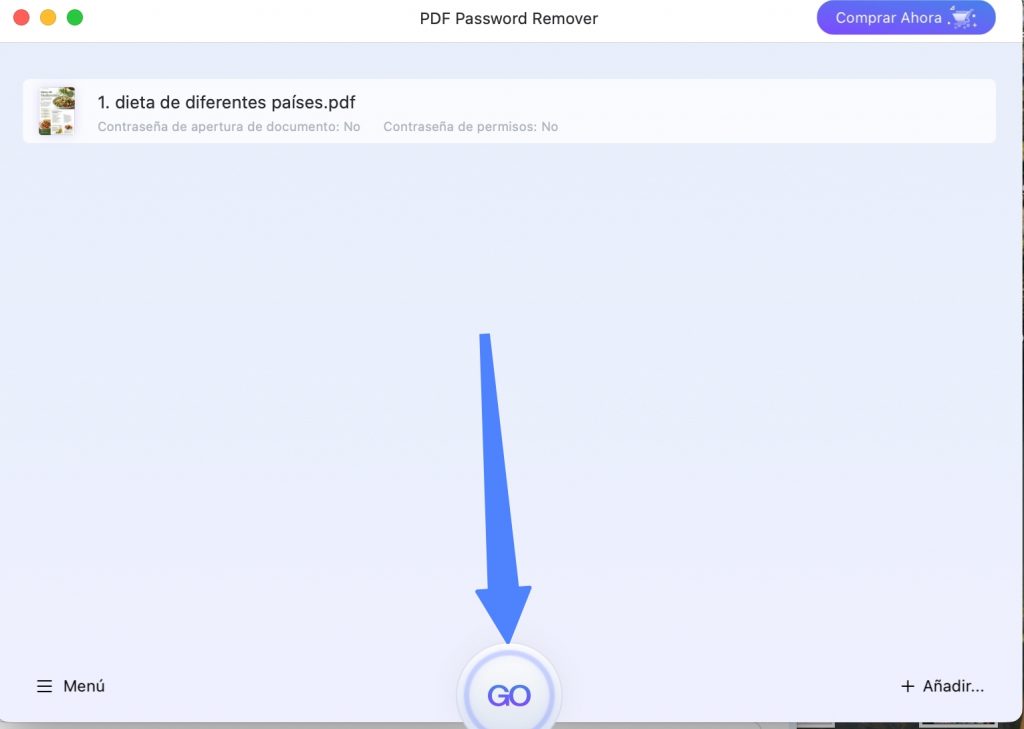 Quitar restricciones de permisos con aJoysoft PDF Password Remover
