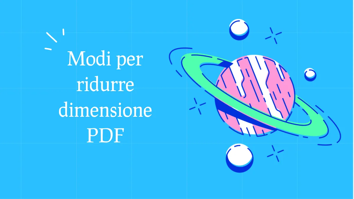 Ridurre PDF online e offline