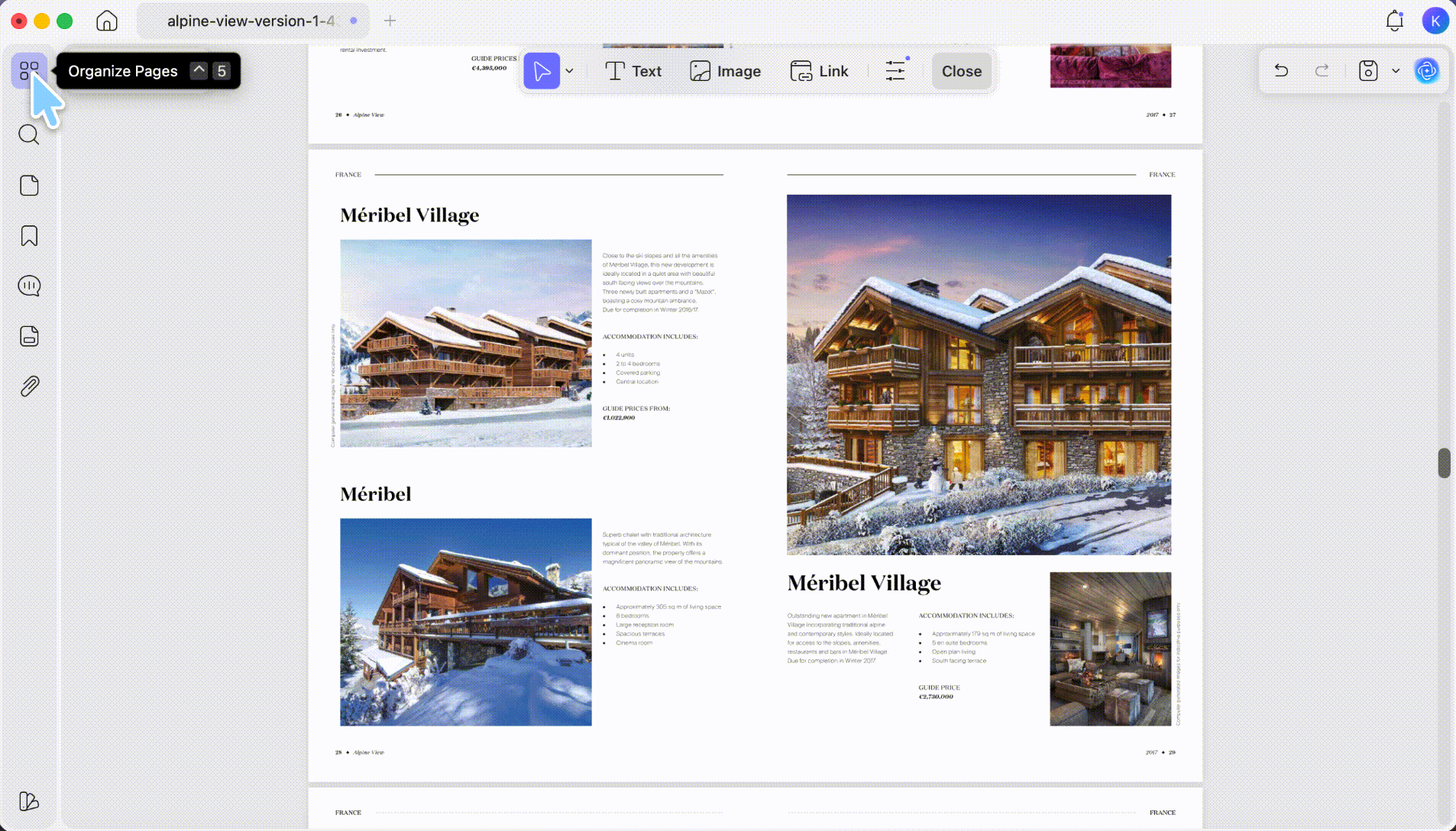 rotate several pages of a pdf with updf mac